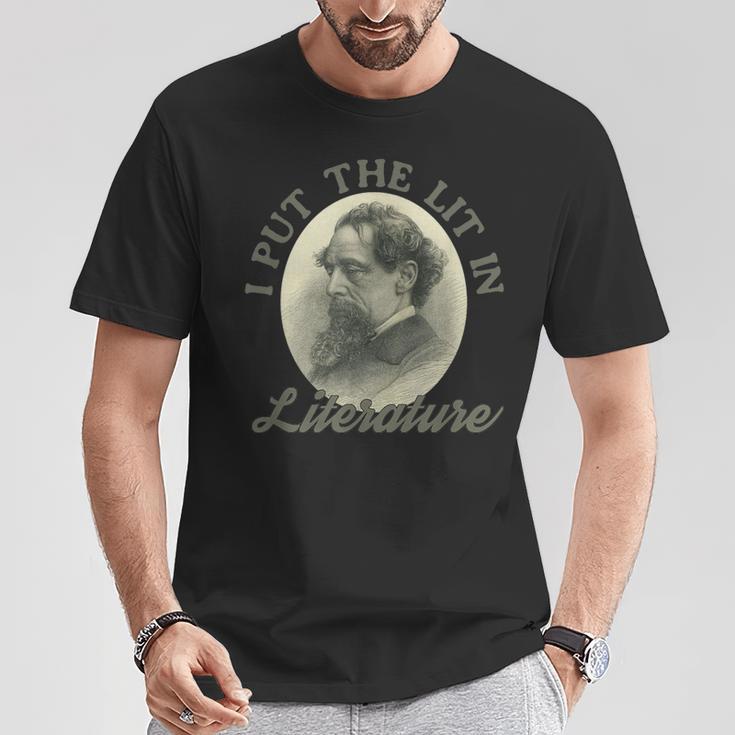 Book Club I Put The Lit In Literature Charles Dickens T-Shirt Unique Gifts