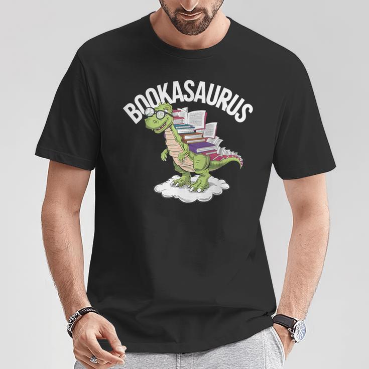 Book Dinosaur T-Rex Bookworm Dino Book Reading T-Shirt Unique Gifts