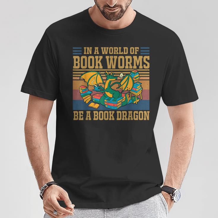 Book Dragon Kids Bookworm T-Shirt Unique Gifts