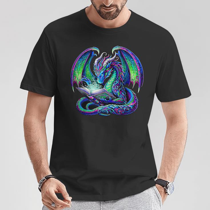 Book Dragon Reading Lover T-Shirt Unique Gifts