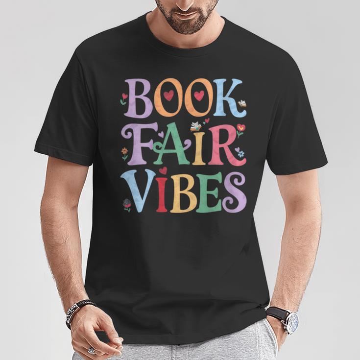 Book Fair Vibes Groovy Retro Reading T-Shirt Unique Gifts