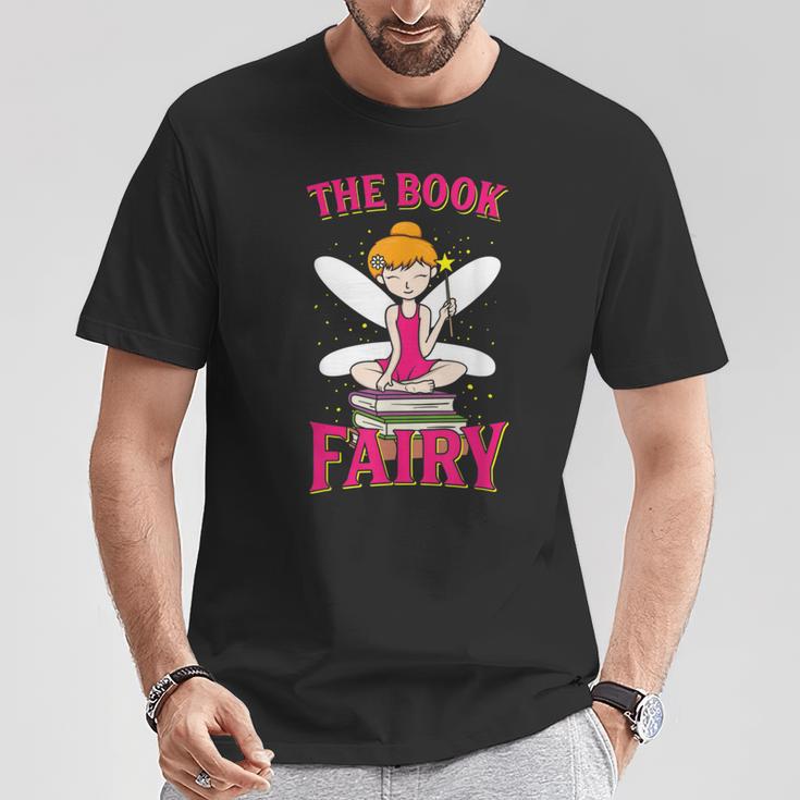 The Book Fairy Reading Teacher Librarian Men Women T-Shirt Unique Gifts