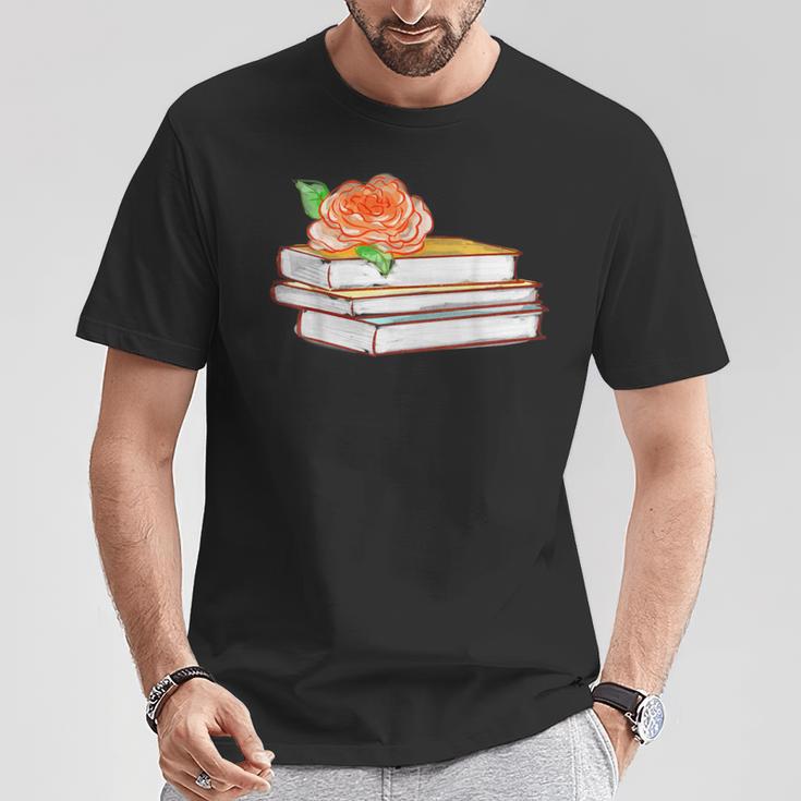 Book Flower T-Shirt Unique Gifts