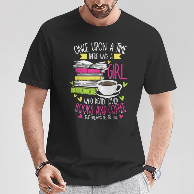 Book Lover & Coffee Reader Reading Quote Women & Girls T-Shirt Unique Gifts