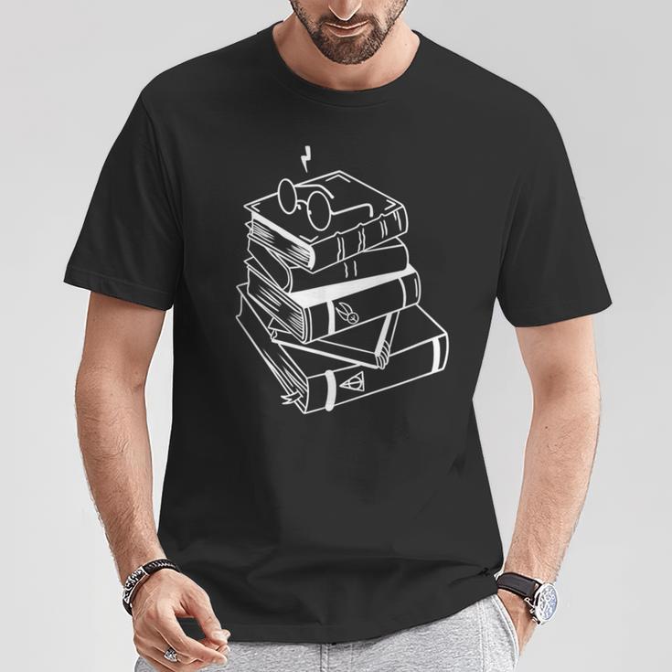 Book Lover Magical Wizard Christmas Reading Fan T-Shirt Unique Gifts