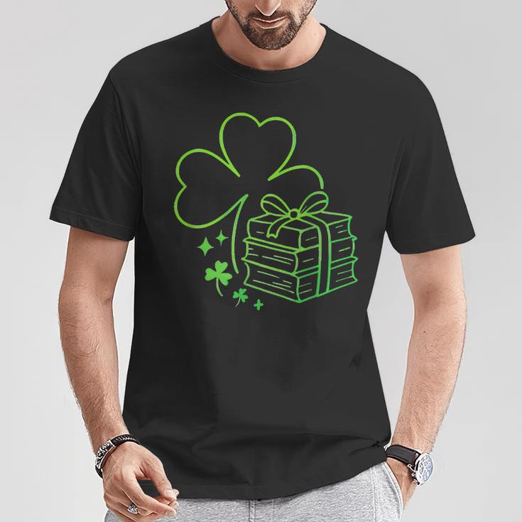 Book Lover St Patrick Day Librarian Teacher St Paddys T-Shirt Unique Gifts