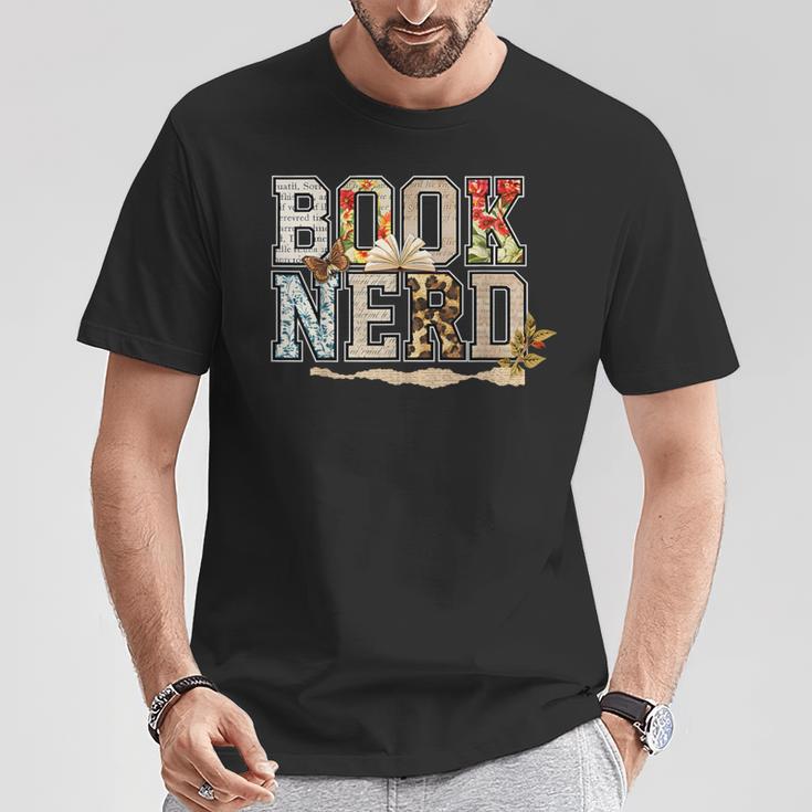 Book Nerd Vintage Floral Aesthetic Leopard Print T-Shirt Unique Gifts Book Nerd Vintage Floral Aesthetic Leopard Print T-Shirt Unique Gifts