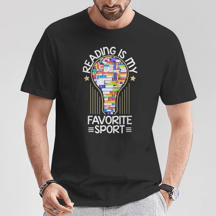 Book Reading Is My Favorite Sport Book Lover T-Shirt T-Shirt Unique Gifts