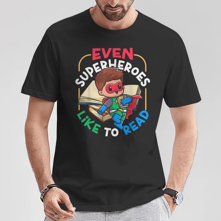 Book Reading Superheroes Like To Read T-Shirt Unique Gifts