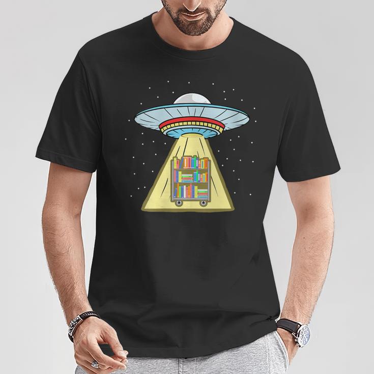 Book Shelf Ufo Abduction T-Shirt Unique Gifts