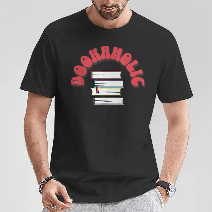 Bookaholic Book Lovers Librarian Teacher Book Reader T-Shirt Unique Gifts