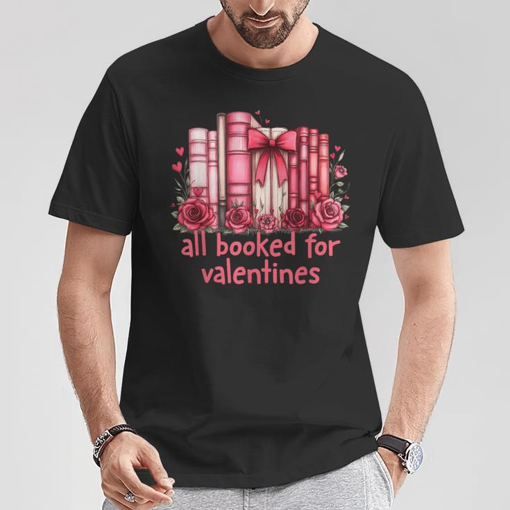 All Booked For Valentines Coquette Bow Book Lover Bookworm T-Shirt Unique Gifts All Booked For Valentines Coquette Bow Book Lover Bookworm T-Shirt Unique Gifts