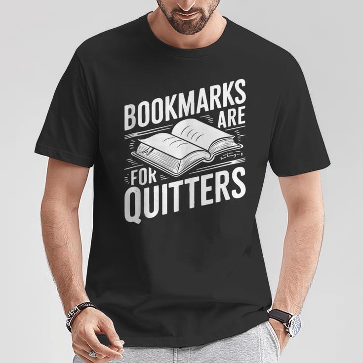 Bookmarks Quote Library Book Reader T-Shirt Unique Gifts