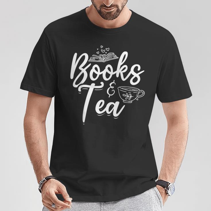 Books & Tea Book Reading Bookworm Read Books Librarian T-Shirt Unique Gifts Books & Tea Book Reading Bookworm Read Books Librarian T-Shirt Unique Gifts