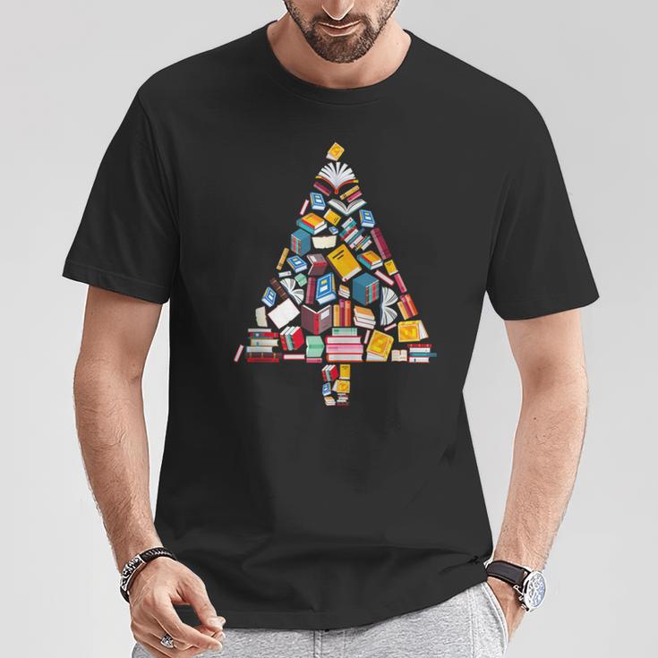 Books Christmas Tree Reading Club Librarian Library Xmas T-Shirt Unique Gifts Books Christmas Tree Reading Club Librarian Library Xmas T-Shirt Unique Gifts