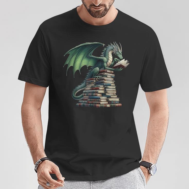 Bookworm Dragon Reading Books Dragon & Books Lover T-Shirt Unique Gifts Bookworm Dragon Reading Books Dragon & Books Lover T-Shirt Unique Gifts