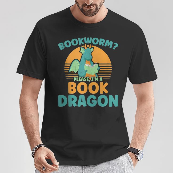 Bookworm Kids Dragon Lover Book Reader Fun T-Shirt Unique Gifts