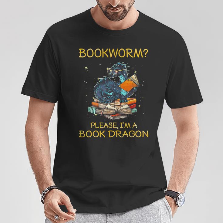 Bookworm Please I'm A Book Dragon T-Shirt Unique Gifts