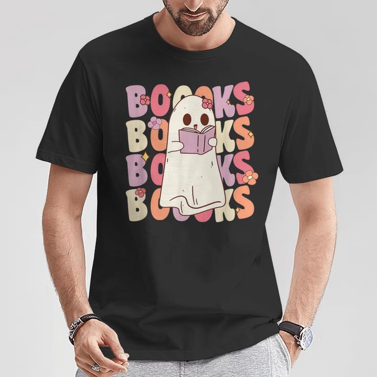 Boooks Halloween Ghost Pun Boo Books Groovy Ghost T-Shirt Unique Gifts Boooks Halloween Ghost Pun Boo Books Groovy Ghost T-Shirt Unique Gifts