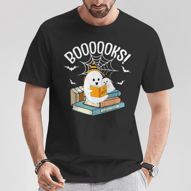 Booooks Ghost Read Books Halloween T-Shirt Unique Gifts