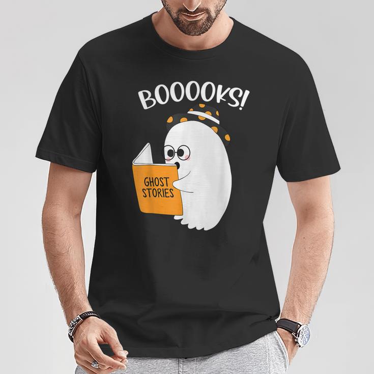 Booooks Ghost Reading Books Halloween Teacher Gift For Men Women T-Shirt Unique Gifts Booooks Ghost Reading Books Halloween Teacher Gift For Men Women T-Shirt Unique Gifts