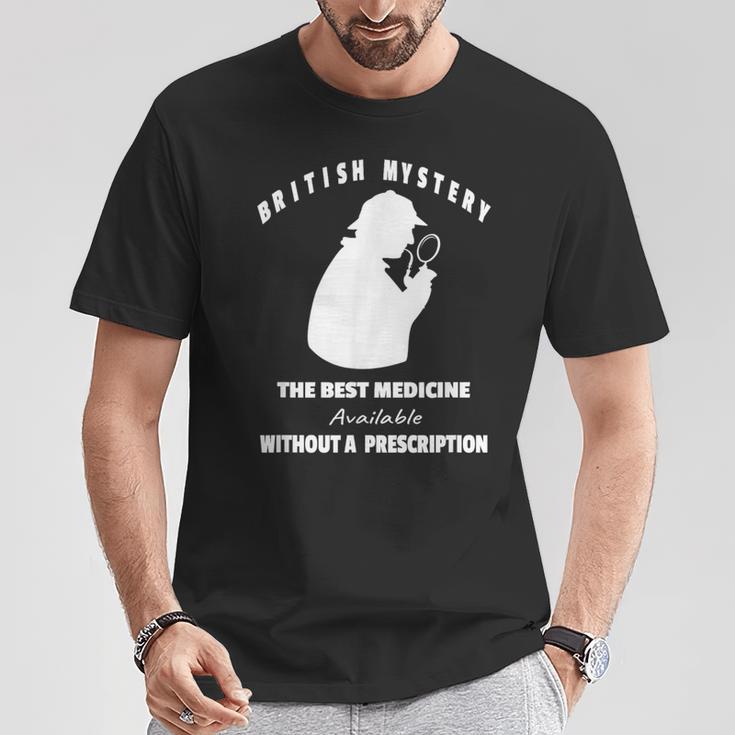 British Mystery Books Reader Crime Suspense Reading Lover T-Shirt Unique Gifts