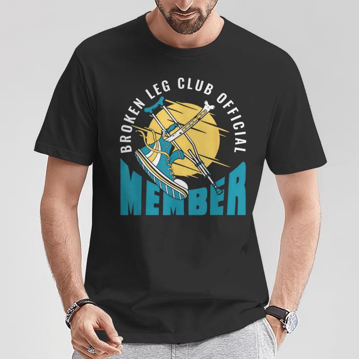Broken Leg Club 公式メンバー 骨折 骨折 Tシャツ 面白い贈り物