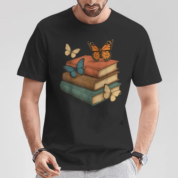 Butterflies And Books Cute Butterfly T-Shirt Unique Gifts