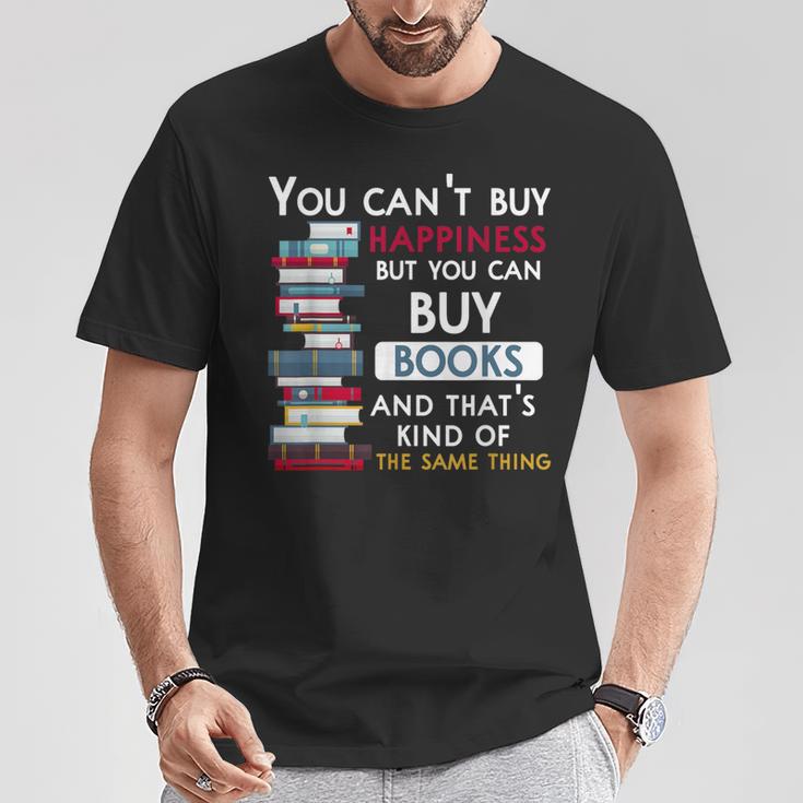 You Can't Buy Happiness But You Can Buy Books T-Shirt Unique Gifts