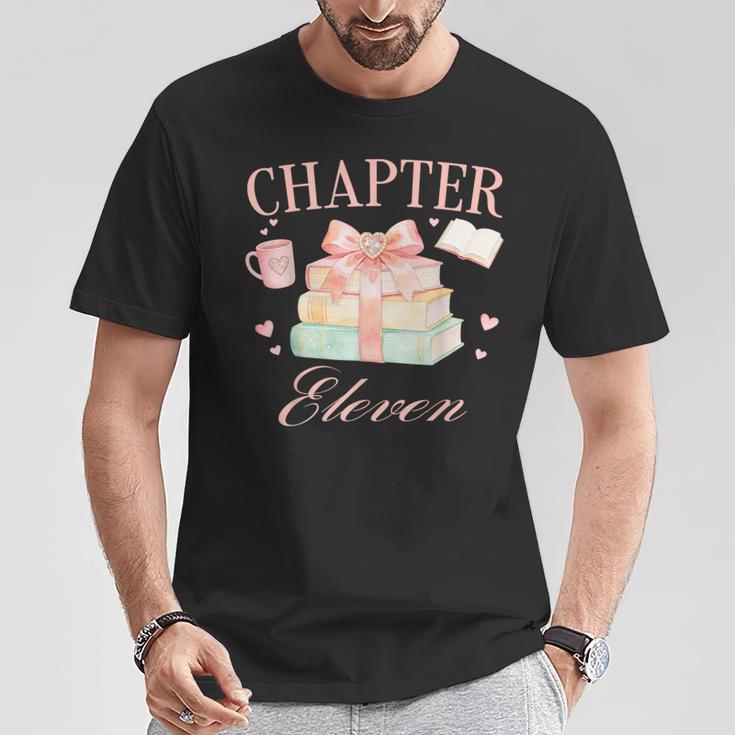 Chapter 11th Birthday Bookworm 11 Years Old Cute Book Loves T-Shirt Unique Gifts