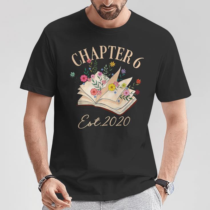Chapter 6 Years Old For Book Lover 6th Birthday Bookworm T-Shirt Unique Gifts