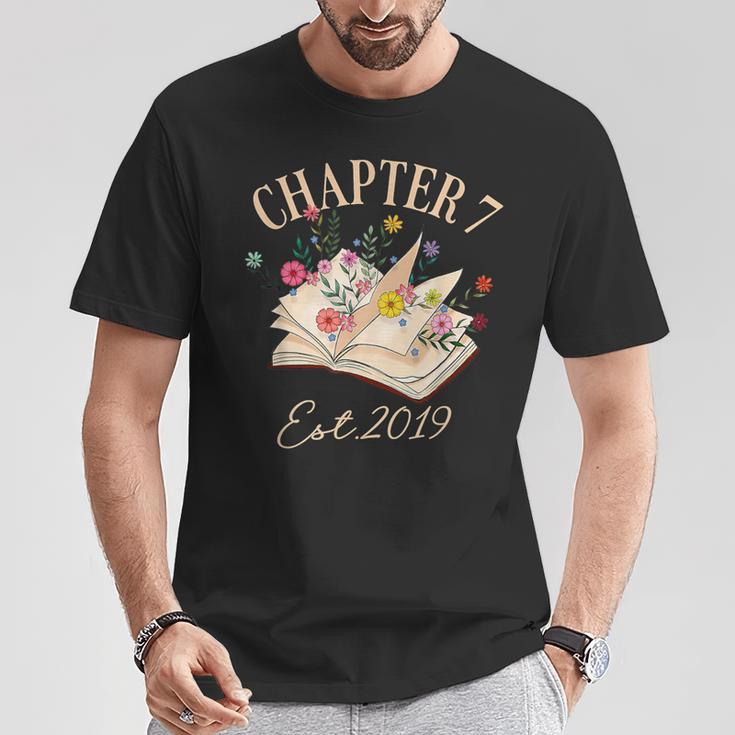 Chapter 7 Years Old For Book Lover 7th Birthday Bookworm T-Shirt Unique Gifts Chapter 7 Years Old For Book Lover 7th Birthday Bookworm T-Shirt Unique Gifts