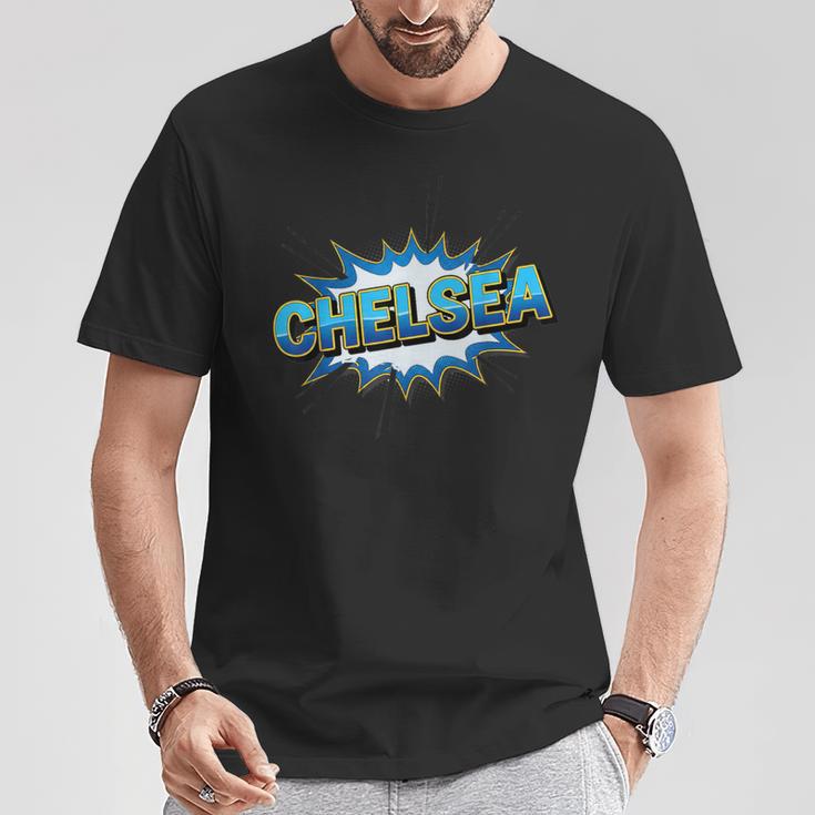 Chelsea Comic Book Style Splash T-Shirt Unique Gifts