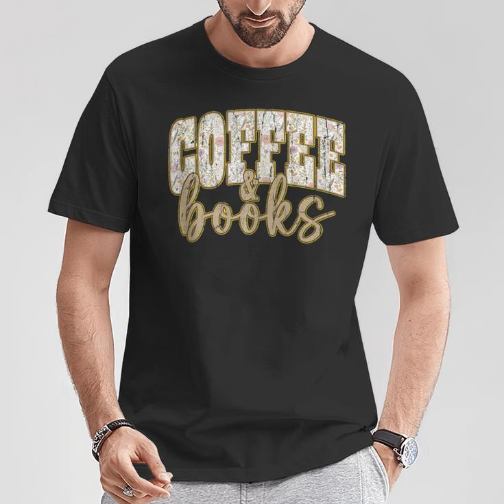 Coffee And Books I Love Them Both Book Coffee Lover T-Shirt Unique Gifts