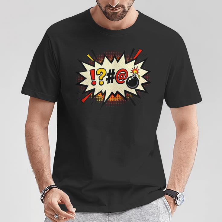 Comic Book Swear Bubble Pop Art Explosion Humor T-Shirt Unique Gifts Comic Book Swear Bubble Pop Art Explosion Humor T-Shirt Unique Gifts