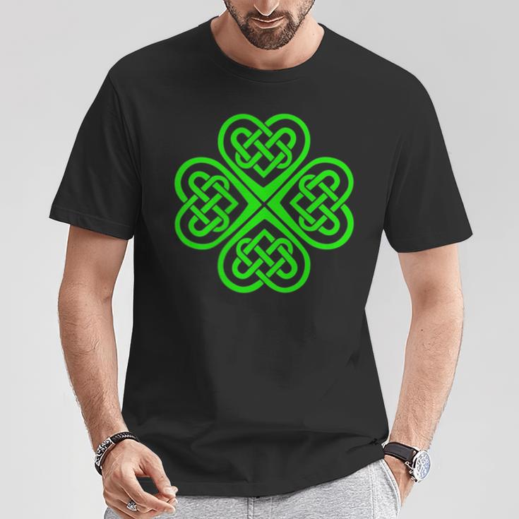 Con Diseño De Trébol Celta Nudo Celtaímbolohamrock Camiseta unisex Regalos divertidos