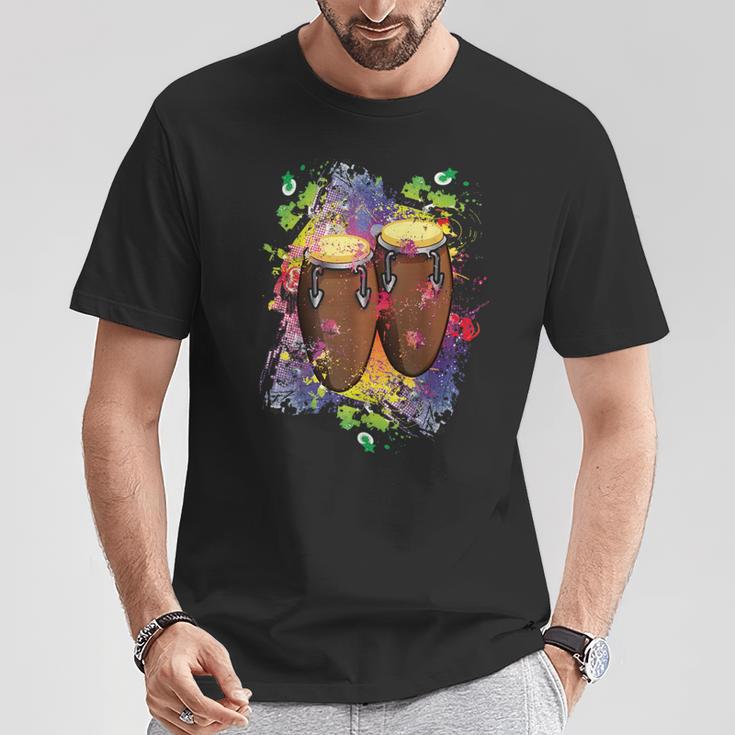 Congasalsa Instruments Latino Music Tシャツ 面白い贈り物