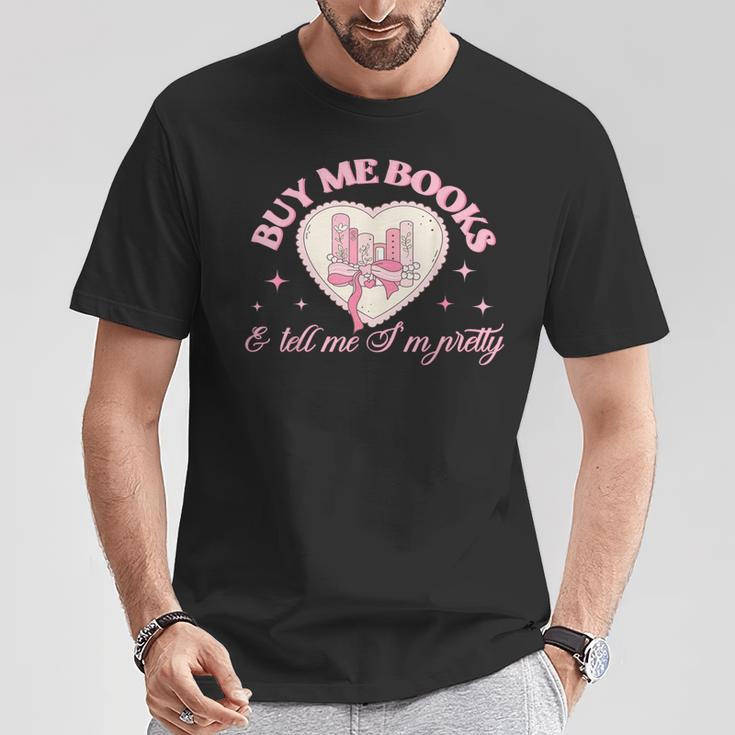 Coquette Reading Book Love Pink Bow Bookish Mom & Daughter T-Shirt Unique Gifts