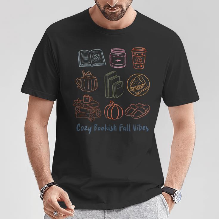 Cozy Bookish Fall Vibes Pumpkin Latte Books Autumn Reading T-Shirt Unique Gifts Cozy Bookish Fall Vibes Pumpkin Latte Books Autumn Reading T-Shirt Unique Gifts