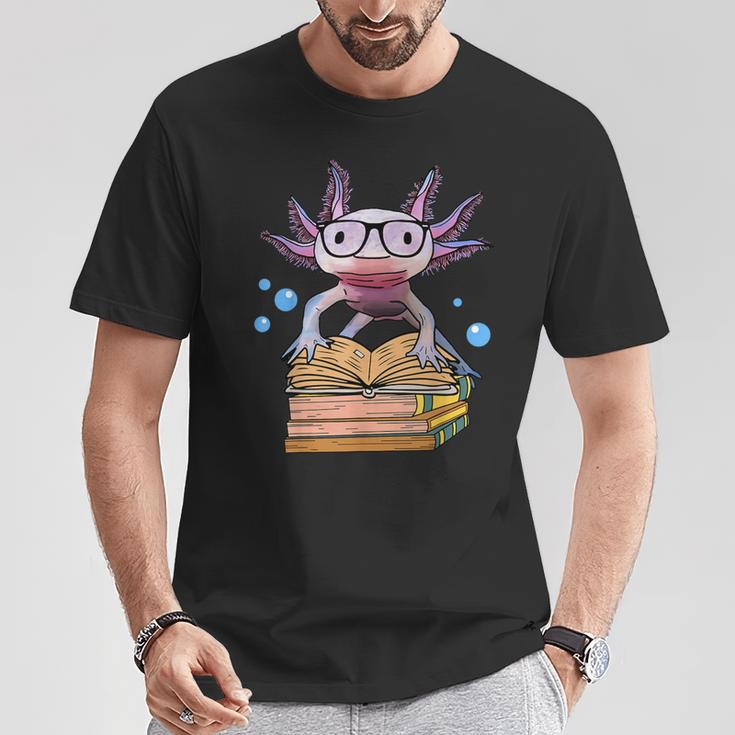 Cute Axolotl Read Book Shirt Kids Boy Girl Salamander T-Shirt Unique Gifts Cute Axolotl Read Book Shirt Kids Boy Girl Salamander T-Shirt Unique Gifts