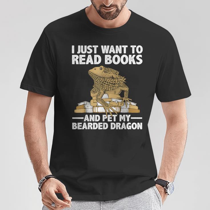 Cute Bearded Dragon For Men Women Zoology Reptile Book Lover T-Shirt Unique Gifts
