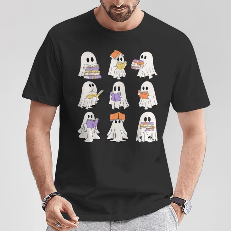 Cute Ghost Reading Books Teacher Halloween Reading Men Women Kids T-Shirt Unique Gifts Cute Ghost Reading Books Teacher Halloween Reading Men Women Kids T-Shirt Unique Gifts