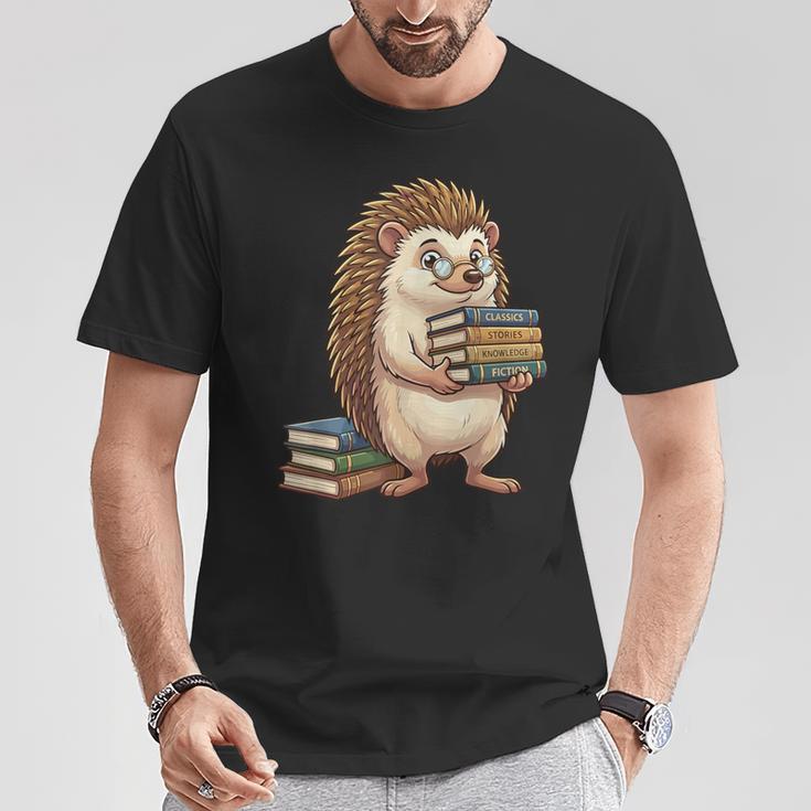 Cute Hedgehog Classics Stories Knowledge Fiction Reading T-Shirt Unique Gifts Cute Hedgehog Classics Stories Knowledge Fiction Reading T-Shirt Unique Gifts