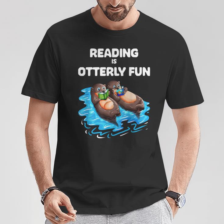 Cute Otter Reading Book Two Otter Reading Is Otterly Fun T-Shirt Unique Gifts
