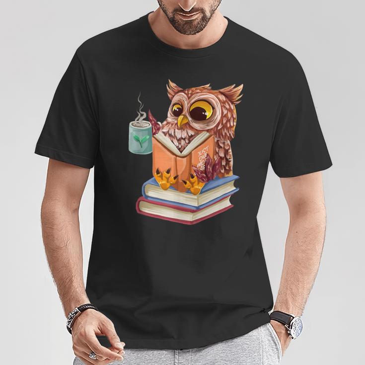 Cute Owl Reading Book And Drinking Tea Reading Rat Bookworm T-Shirt Unique Gifts Cute Owl Reading Book And Drinking Tea Reading Rat Bookworm T-Shirt Unique Gifts