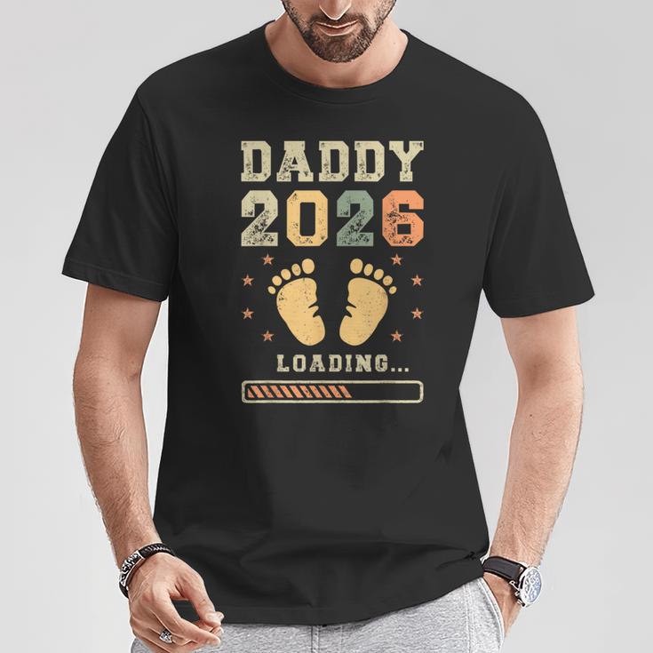 Daddy 2026 Loading Paternità Futuro Papà Maglietta Regalos divertidos
