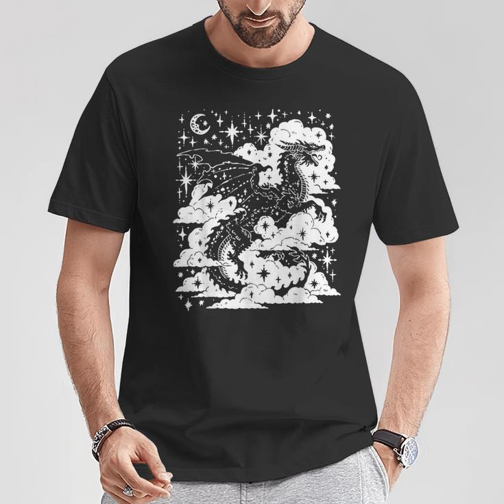 Dark Academia Fantasy Dragon Book Lover Bookish Goblincore T-Shirt Unique Gifts
