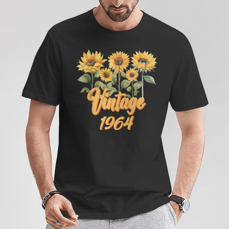 intage 1964 Avec Cinq Beaux Tournesols T-Shirt Cadeaux drôles