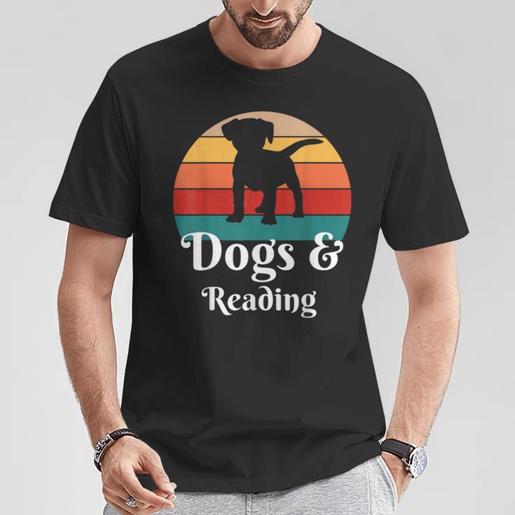 Dogs And Reading Books T-Shirt Unique Gifts