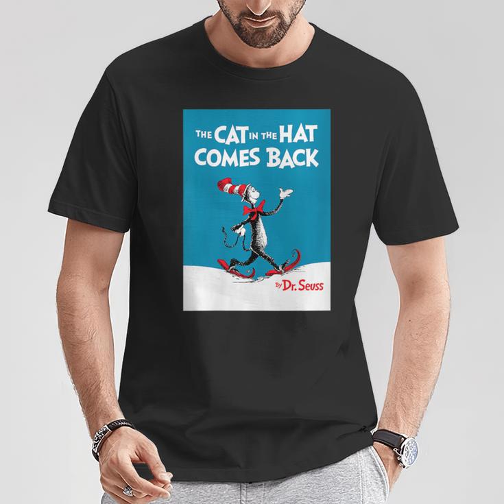 Dr Seuss The Cat In The Hat Comes Back Book Cover T-Shirt Unique Gifts